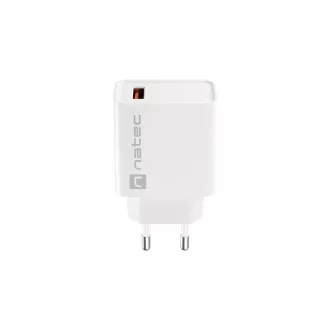Universal-Ladegerät Natec RIBERA 18W 1X USB-A, weiß Universal-Ladegerät Natec RIBERA 18W 1X USB-A, weiß