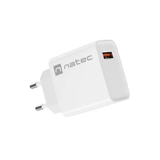 Universal-Ladegerät Natec RIBERA 18W 1X USB-A, weiß Universal-Ladegerät Natec RIBERA 18W 1X USB-A, weiß