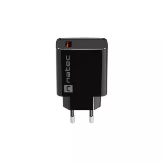 Natec RIBERA 18W 1X USB-A Universal-Ladegerät, schwarz Natec RIBERA 18W 1X USB-A Universal-Ladegerät, schwarz