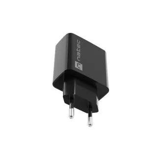 Natec RIBERA 20W 1X USB-C Universal-Ladegerät, schwarz