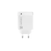 Natec RIBERA 20W 1X USB-C Universal-Ladegerät, weiß