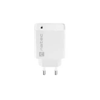 Natec RIBERA 20W 1X USB-C Universal-Ladegerät, weiß