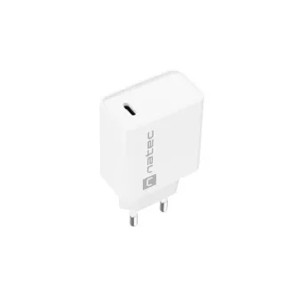 Natec RIBERA 20W 1X USB-C Universal-Ladegerät, weiß