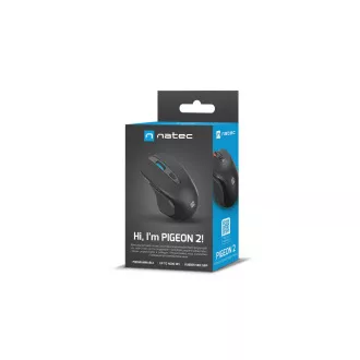 Natec Optische Maus PIGEON 2/4 000 DPI/Office/Optisch/4 000 DPI/Kabellos USB/Schwarz