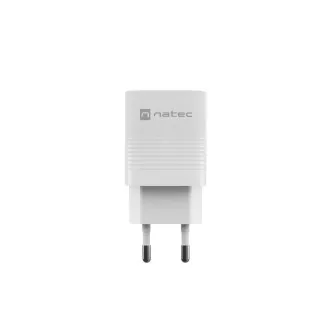 Universal USB-Ladegerät Natec RIBERA GaN 30W, 1X USB-A, 1X USB-C, Weiß Universal USB-Ladegerät Natec RIBERA GaN 30W, 1X USB-A, 1X USB-C, Weiß
