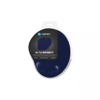 Ergonomisches Gel-Mauspad Natec MARMOT, dunkelblau, 245x225 mm Ergonomisches Gel-Mauspad Natec MARMOT, dunkelblau, 245x225 mm