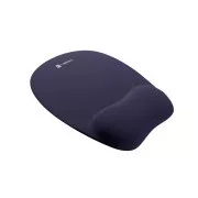 Natec CHIPMUNK ergonomisches Mauspad, Memory-Schaum, Marineblau, 230x200 mm