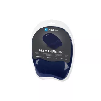 Natec CHIPMUNK ergonomisches Mauspad, Memory-Schaum, Marineblau, 230x200 mm Natec CHIPMUNK ergonomisches Mauspad, Memory-Schaum, Marineblau, 230x200 mm