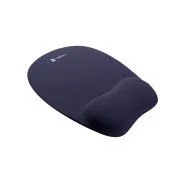 Natec CHIPMUNK ergonomisches Mauspad, Memory-Schaum, Marineblau, 230x200 mm