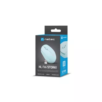 Maus Natec STORK/Office/Optisch/1 600 DPI/Kabellos USB/Blau Maus Natec STORK/Office/Optisch/1 600 DPI/Kabellos USB/Blau