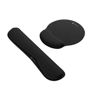 Ergonomisches Handgelenkschoner-Set Natec CHIPMUNK 2in1, schwarz