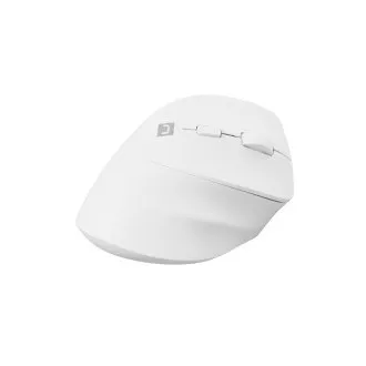 Natec CRAKE 2 Drahtlose Maus/Büro/Optisch/2 400 DPI/USB BT/Weiß/Vertikal/Optisch/Rechtshänder