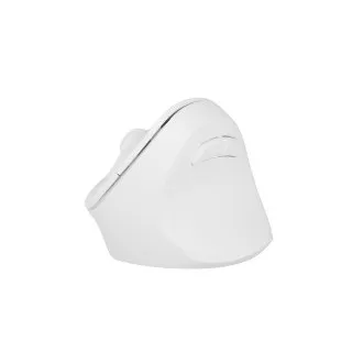 Natec CRAKE 2 Drahtlose Maus/Büro/Optisch/2 400 DPI/USB BT/Weiß/Vertikal/Optisch/Rechtshänder