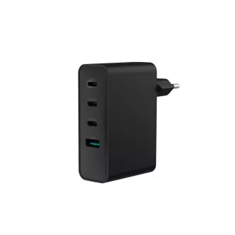 Universal USB-Ladegerät Natec GaN 100W, 3X USB-C, 1X USB-A, Schwarz