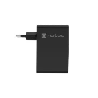 Universal USB-Ladegerät Natec GaN 100W, 3X USB-C, 1X USB-A, Schwarz