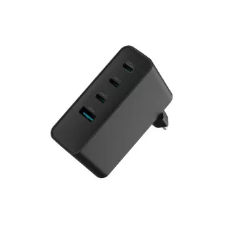Universal USB-Ladegerät Natec GaN 100W, 3X USB-C, 1X USB-A, Schwarz