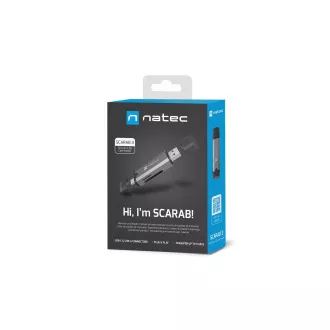 Natec SCARAB 3 USB-A USB-C 3.1 GEN 1/microSD/microSDHC/microSDXC/SD/SDHC/SDXC/T-Flash Kartenleser Natec SCARAB 3 USB-A USB-C 3.1 GEN 1/microSD/microSDHC/microSDXC/SD/SDHC/SDXC/T-Flash Kartenleser