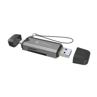 Natec SCARAB 3 USB-A USB-C 3.1 GEN 1/microSD/microSDHC/microSDXC/SD/SDHC/SDXC/T-Flash Kartenleser Natec SCARAB 3 USB-A USB-C 3.1 GEN 1/microSD/microSDHC/microSDXC/SD/SDHC/SDXC/T-Flash Kartenleser