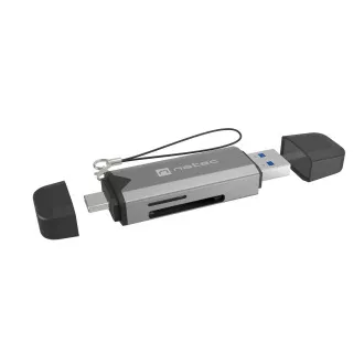 Natec SCARAB 3 USB-A USB-C 3.1 GEN 1/microSD/microSDHC/microSDXC/SD/SDHC/SDXC/T-Flash Kartenleser Natec SCARAB 3 USB-A USB-C 3.1 GEN 1/microSD/microSDHC/microSDXC/SD/SDHC/SDXC/T-Flash Kartenleser