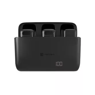 Mobiles Funkmikrofon Natec HOPPER LAVALIER USB-C, 2 Stück