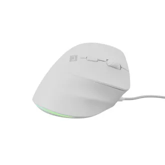 Natec CRAKE 2 PRO Vertikale Maus/Vertikal/Optisch/Rechtshänder/12 400 DPI/Kabellos USB-A/Weiß
