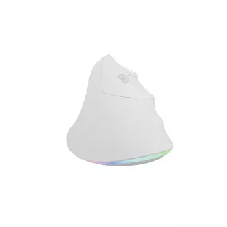Natec CRAKE 2 PRO Vertikale Maus/Vertikal/Optisch/Rechtshänder/12 400 DPI/Kabellos USB-A/Weiß