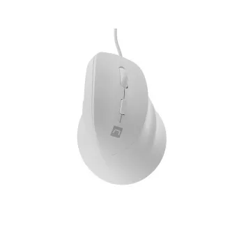 Natec CRAKE 2 PRO Vertikale Maus/Vertikal/Optisch/Rechtshänder/12 400 DPI/Kabellos USB-A/Weiß