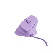 Natec CRAKE 2 PRO Vertikale Maus/Vertikal/Optisch/Rechtshänder/12 400 DPI/Drahtlos USB-A/Violett