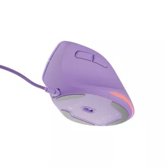 Natec CRAKE 2 PRO Vertikale Maus/Vertikal/Optisch/Rechtshänder/12 400 DPI/Drahtlos USB-A/Violett