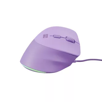 Natec CRAKE 2 PRO Vertikale Maus/Vertikal/Optisch/Rechtshänder/12 400 DPI/Drahtlos USB-A/Violett