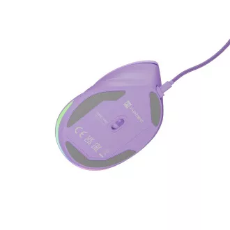 Natec CRAKE 2 PRO Vertikale Maus/Vertikal/Optisch/Rechtshänder/12 400 DPI/Drahtlos USB-A/Violett