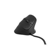 Natec CRAKE 2 PRO Vertikale Maus/Vertikal/Optisch/Rechtshänder/12 400 DPI/Kabellos USB-A/Schwarz