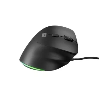Natec CRAKE 2 PRO Vertikale Maus/Vertikal/Optisch/Rechtshänder/12 400 DPI/Kabellos USB-A/Schwarz
