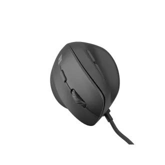 Natec CRAKE 2 PRO Vertikale Maus/Vertikal/Optisch/Rechtshänder/12 400 DPI/Kabellos USB-A/Schwarz