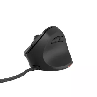 Natec CRAKE 2 PRO Vertikale Maus/Vertikal/Optisch/Rechtshänder/12 400 DPI/Kabellos USB-A/Schwarz