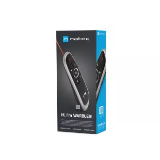 Natec WARBLER 2 kabelloser Laser-Präsentator, grau
