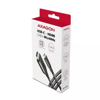 AXAGON RVC-HI2MC, USB-C -> HDMI 2.0a Reduzierstück / Kabel 1,8m, 4K/60Hz HDR10 AXAGON RVC-HI2MC, USB-C -> HDMI 2.0a Reduzierstück / Kabel 1,8m, 4K/60Hz HDR10