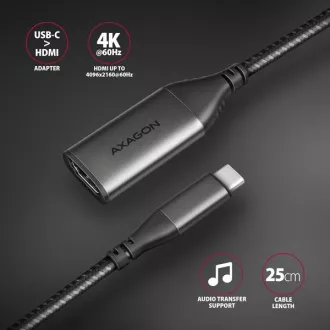 AXAGON RVC-HI2M, USB-C -> HDMI 2.0a Reduzierstück/Adapter, 4K/60Hz HDR10 AXAGON RVC-HI2M, USB-C -> HDMI 2.0a Reduzierstück/Adapter, 4K/60Hz HDR10