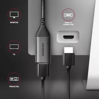 AXAGON RVC-HI2M, USB-C -> HDMI 2.0a Reduzierstück/Adapter, 4K/60Hz HDR10 AXAGON RVC-HI2M, USB-C -> HDMI 2.0a Reduzierstück/Adapter, 4K/60Hz HDR10