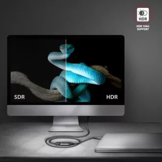 AXAGON RVC-HI2M, USB-C -> HDMI 2.0a Reduzierstück/Adapter, 4K/60Hz HDR10 AXAGON RVC-HI2M, USB-C -> HDMI 2.0a Reduzierstück/Adapter, 4K/60Hz HDR10