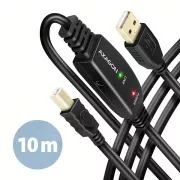 AXAGON ADR-210B, USB 2.0 A-M -> B-M aktives Patchkabel, 10m