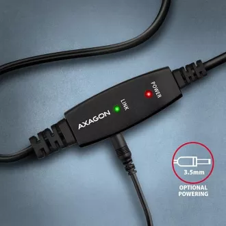 AXAGON ADR-215B, USB 2.0 A-M -> B-M aktives Patchkabel, 15m AXAGON ADR-215B, USB 2.0 A-M -> B-M aktives Patchkabel, 15m