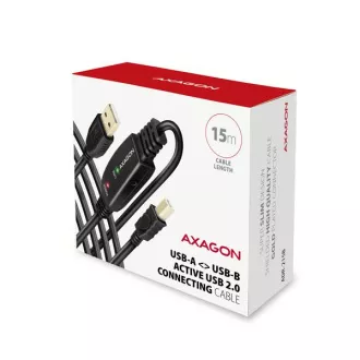 AXAGON ADR-215B, USB 2.0 A-M -> B-M aktives Patchkabel, 15m AXAGON ADR-215B, USB 2.0 A-M -> B-M aktives Patchkabel, 15m