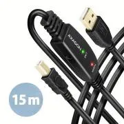 AXAGON ADR-215B, USB 2.0 A-M -> B-M aktives Patchkabel, 15m