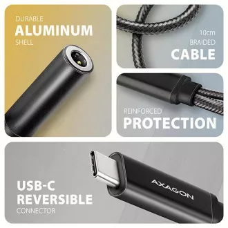 AXAGON ADA-HCPD, USB-C auf 3,5mm Klinke - Hi-Res DAC Audio Adapter, 384kHz/32bit, Stereo, PD 60W 3A AXAGON ADA-HCPD, USB-C auf 3,5mm Klinke - Hi-Res DAC Audio Adapter, 384kHz/32bit, Stereo, PD 60W 3A
