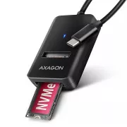 AXAGON ADM2-CM USB-C 10Gbps - M.2 NVMe & SATA SSD Adapter, USB-C 10cm Kabel