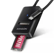 AXAGON ADM2-CM USB-C 10Gbps - M.2 NVMe & SATA SSD Adapter, USB-C 10cm Kabel