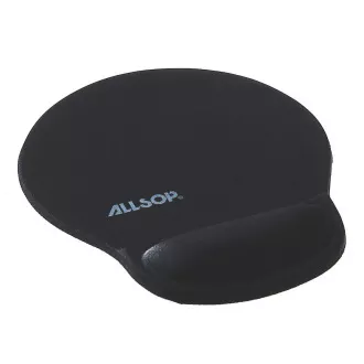 Allsop Gel-Mauspad schwarz, 20mm Handgelenkstütze