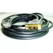 HDMI-DVI-Kabel 1,8m, M/M-Schirm, vergoldete Kontakte 1.3