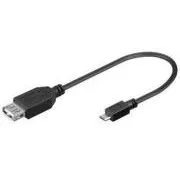 PremCord USB-Kabelreduzierer A/fem-MicroUSB/male20cmOTG